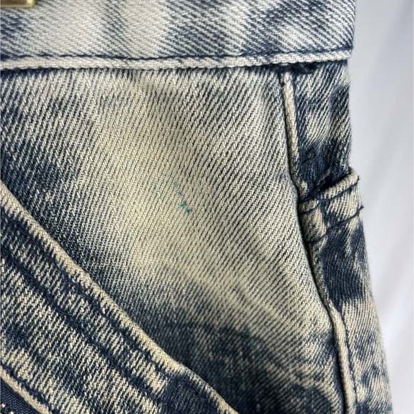 Red Ape 2017 Distressed Mens Jeans Pockets Zippers Acid Wash 34x31 - Picture 11 of 11